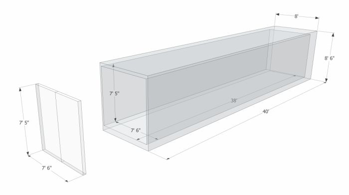 40 X 8 Reefer shipping container dimensions