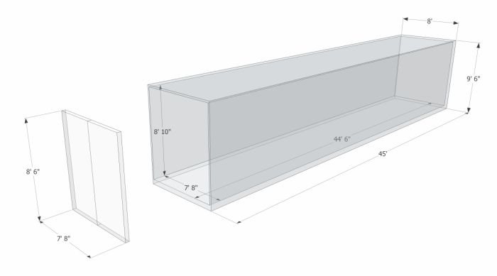 45 X 8 High cube shipping container dimensions