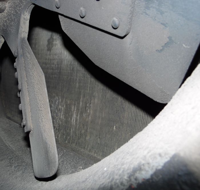 Blocked radiator fins