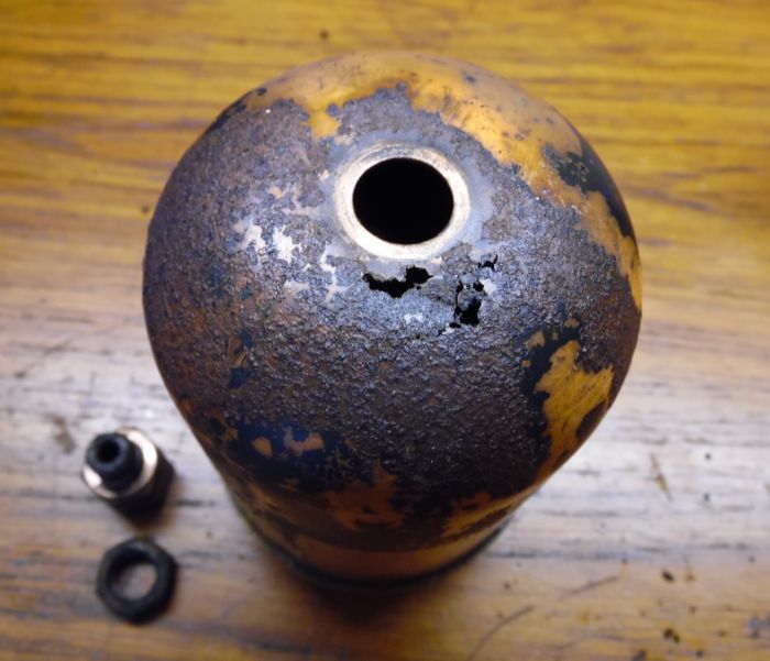Corroded Brake Reservoir