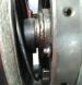 Air piston squeezed in vise