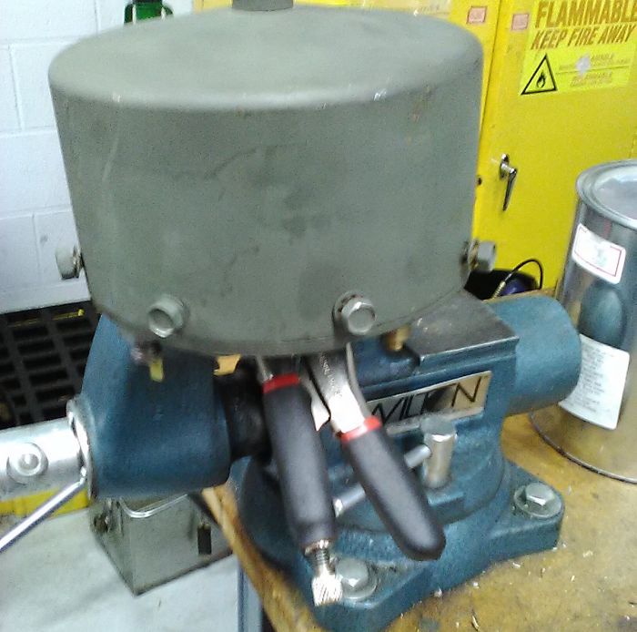 Air chamber in place